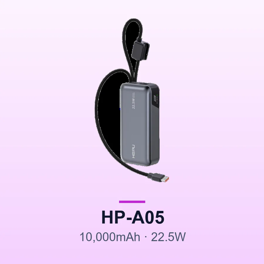 HEPU HP-A05 10,000mAh 22.5W Fast Charge Power Bank