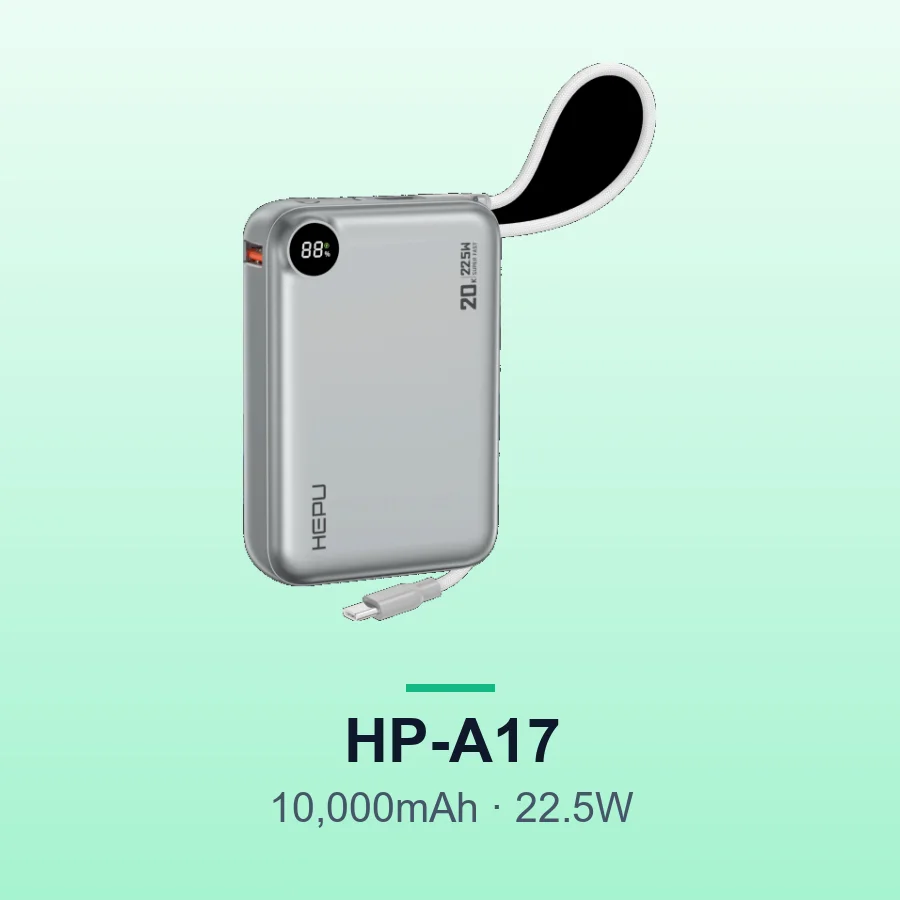 HEPU HP-A17 10,000mAh 22.5W Fast Charge Power Bank