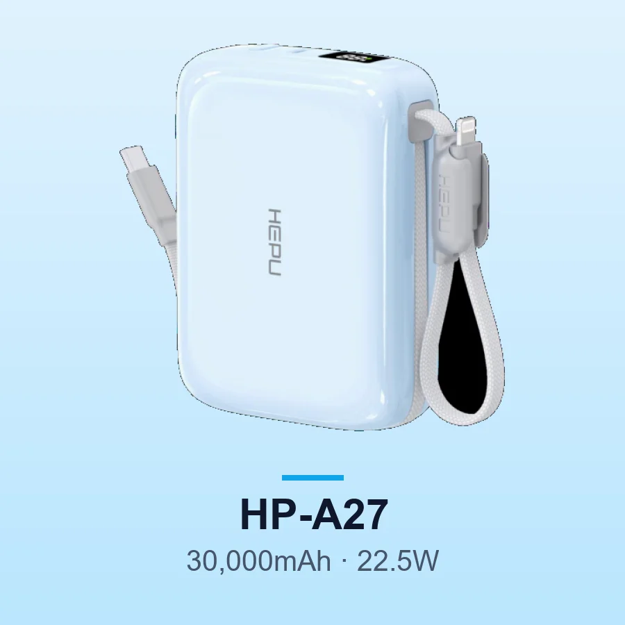 HEPU HP-A27 30,000mAh 22.5W Fast Charge Power Bank