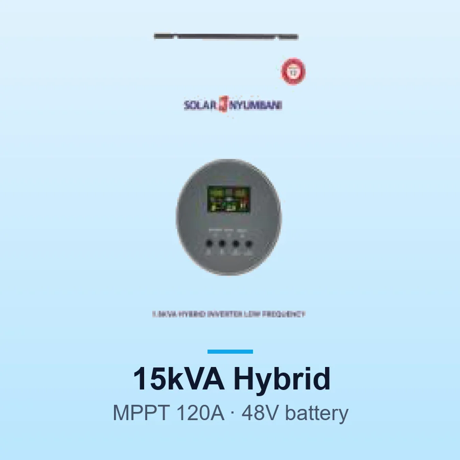 Solar Nyumbani 15kVA (10kW) Hybrid Solar Inverter - MPPT 120A